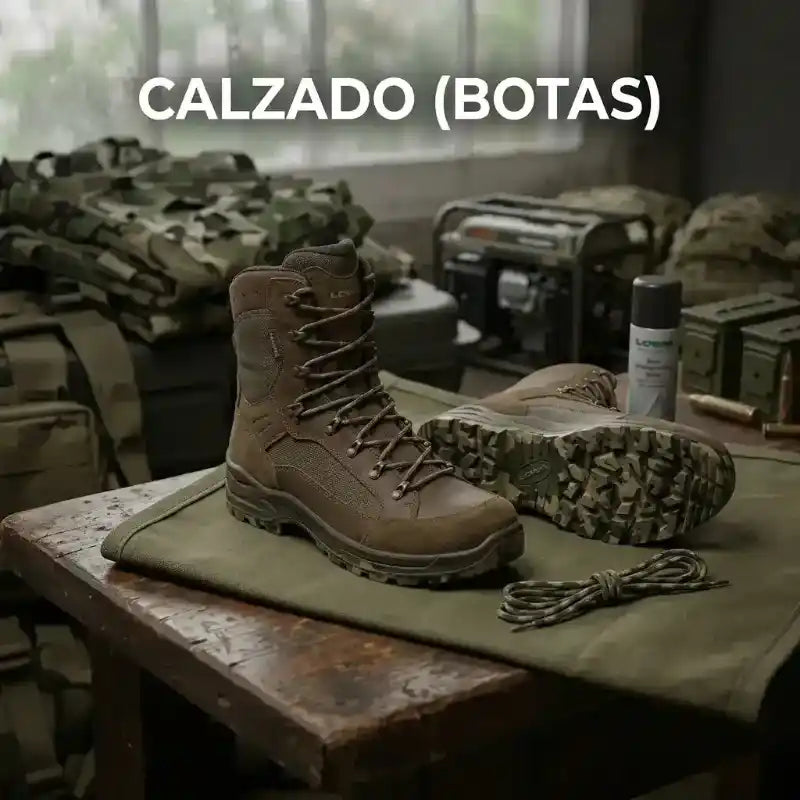Descubre nuestra colección de calzado y botas tácticas de alta resistencia. Comodidad, durabilidad y agarre superior para cualquier terreno o misión.