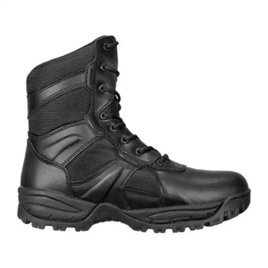 Botas tácticas Barbaric Tactical Performance 8 negras en vista lateral de caña alta
