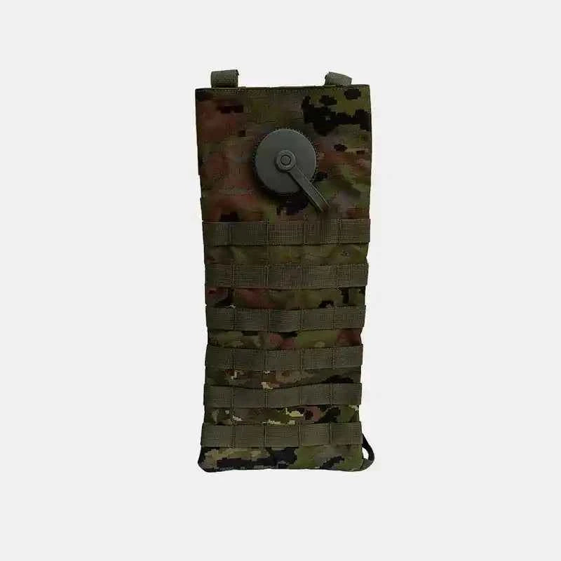 Bolsa de hidratación Camelbak 2,5 L camuflaje con tapa circular gris y tiras frontales