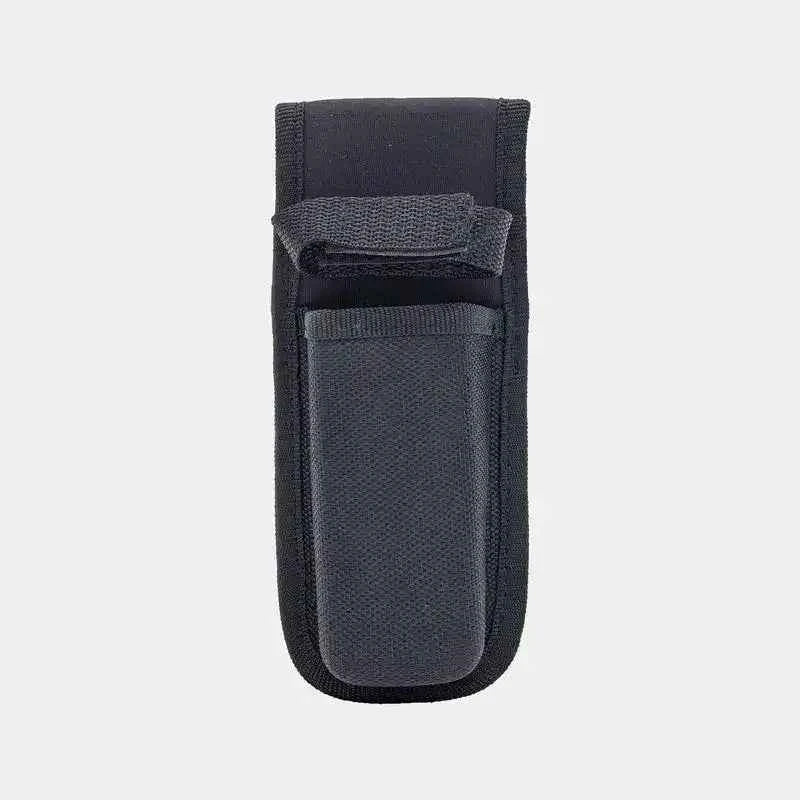 Funda MOLLE para torniquete táctico negra fabricada en nylon resistente para botiquín IFAK, mochila táctica y cinturón militar.