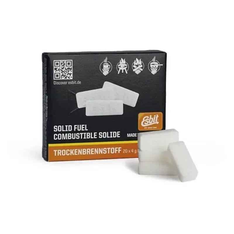 Caja y pastillas de combustible sólido Esbit, 4 g, paquete de encendido